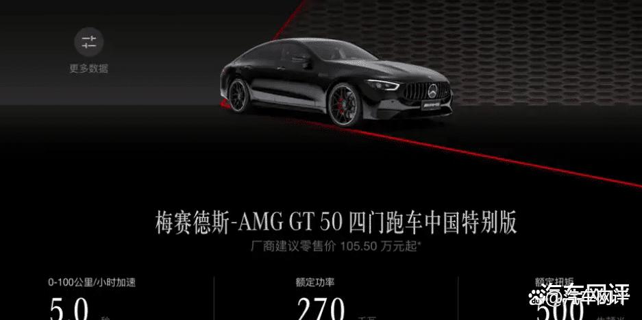 梅赛德斯AMG GT 50四门跑车中国特别版盛大上市！